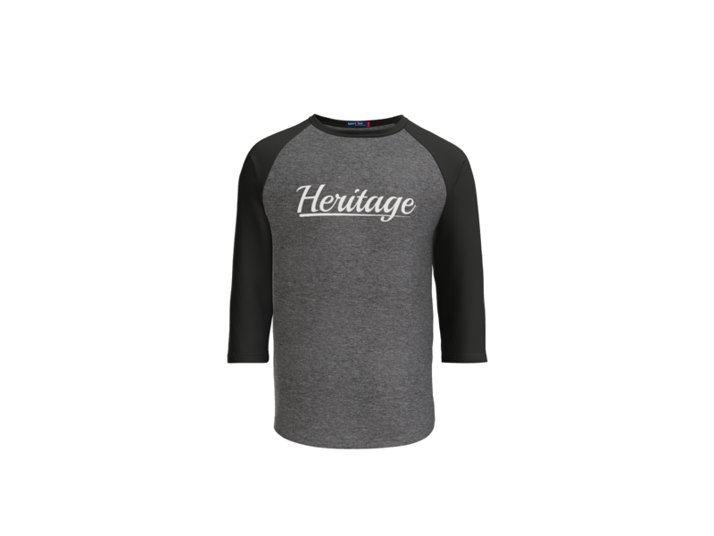 Heritage Baseball Shirt Charcoal